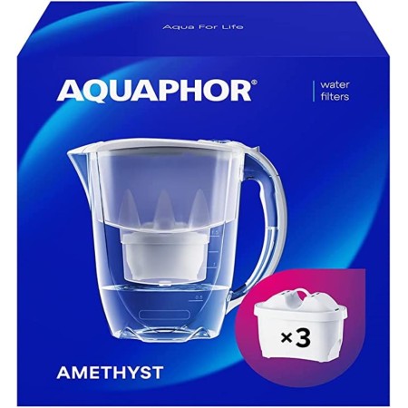 AQUAPHOR Set Filterkanne Amethyst inkl. 3 MAXFOR+ Filter, 200 L.