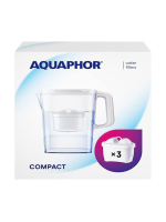 AQUAPHOR Set Filterkanne Compact inkl. 3 MAXFOR+ Filter, 200 L.