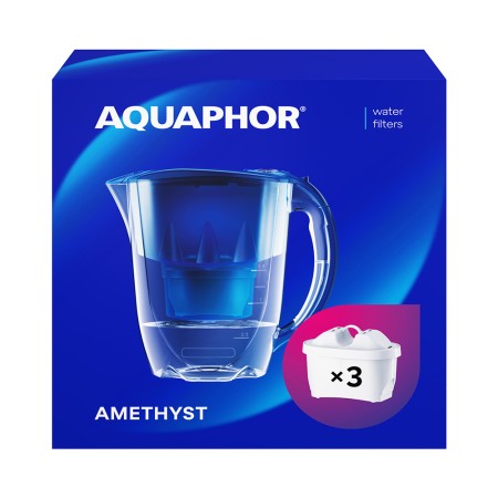 AQUAPHOR Set Filterkanne Amethyst inkl. 3 MAXFOR+ Filter, 200 L.