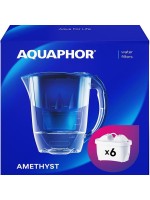 AQUAPHOR Set Filterkanne Amethyst inkl. 6 MAXFOR+ Filter, 200 L.