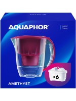 AQUAPHOR Set Filterkanne Amethyst inkl. 6 MAXFOR+ Filter, 200 L.