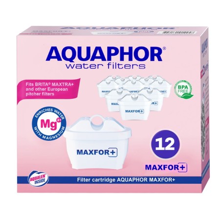 AQUAPHOR MAXFOR+ Magnesium, Pack 12 Wasserfilter, 200 l.