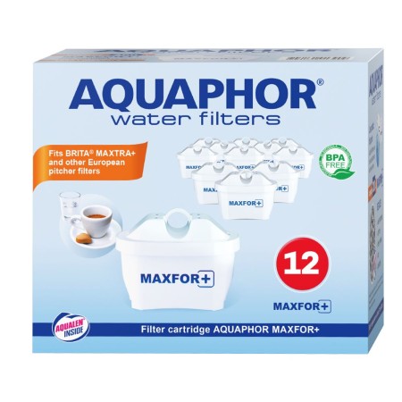 AQUAPHOR MAXFOR+ Pack 12 Wasserfilter, 200 l.