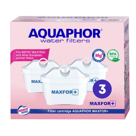 AQUAPHOR MAXFOR+ Magnesium, Pack 3 Wasserfilter, 200 l.