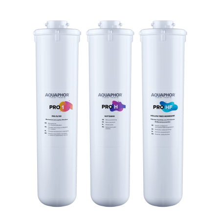 AQUAPHOR SET PRO 1, PRO H (Enthärtung), PRO HF. Mikrofiltration für System ECO PRO H