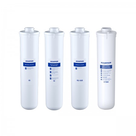 AQUAPHOR Set K5, K2, RO 100S, K7BM - Keimsperre und Remineralisierung für Umkehrosmose DWM 102S